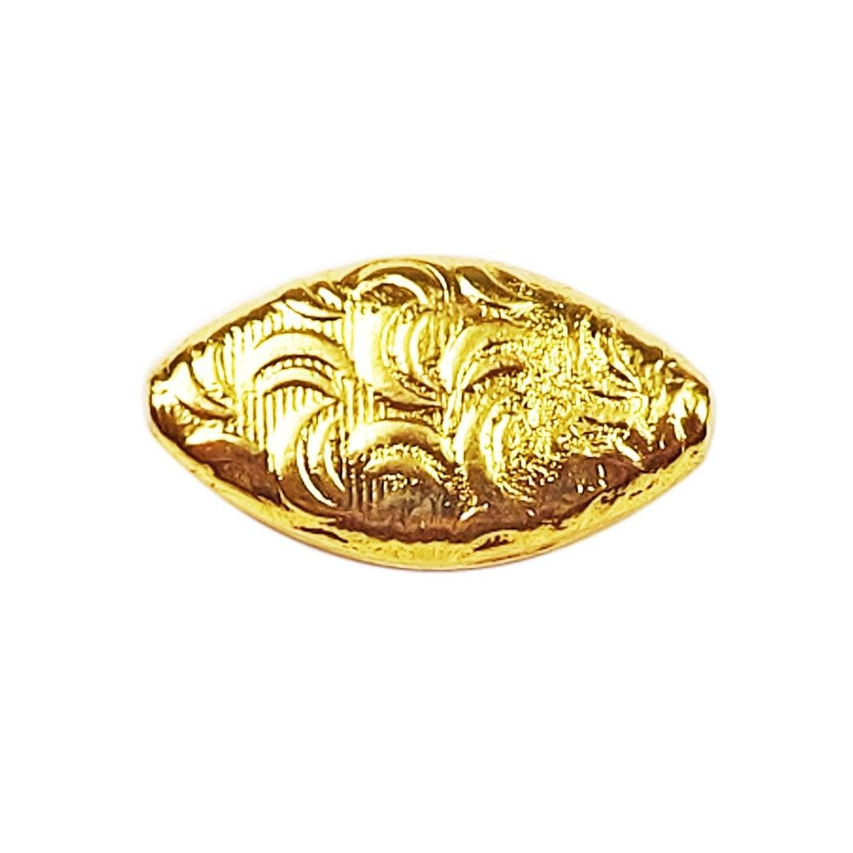 BG-289 18K Gold Overlay Motif Bead Beads Bali Designs Inc 