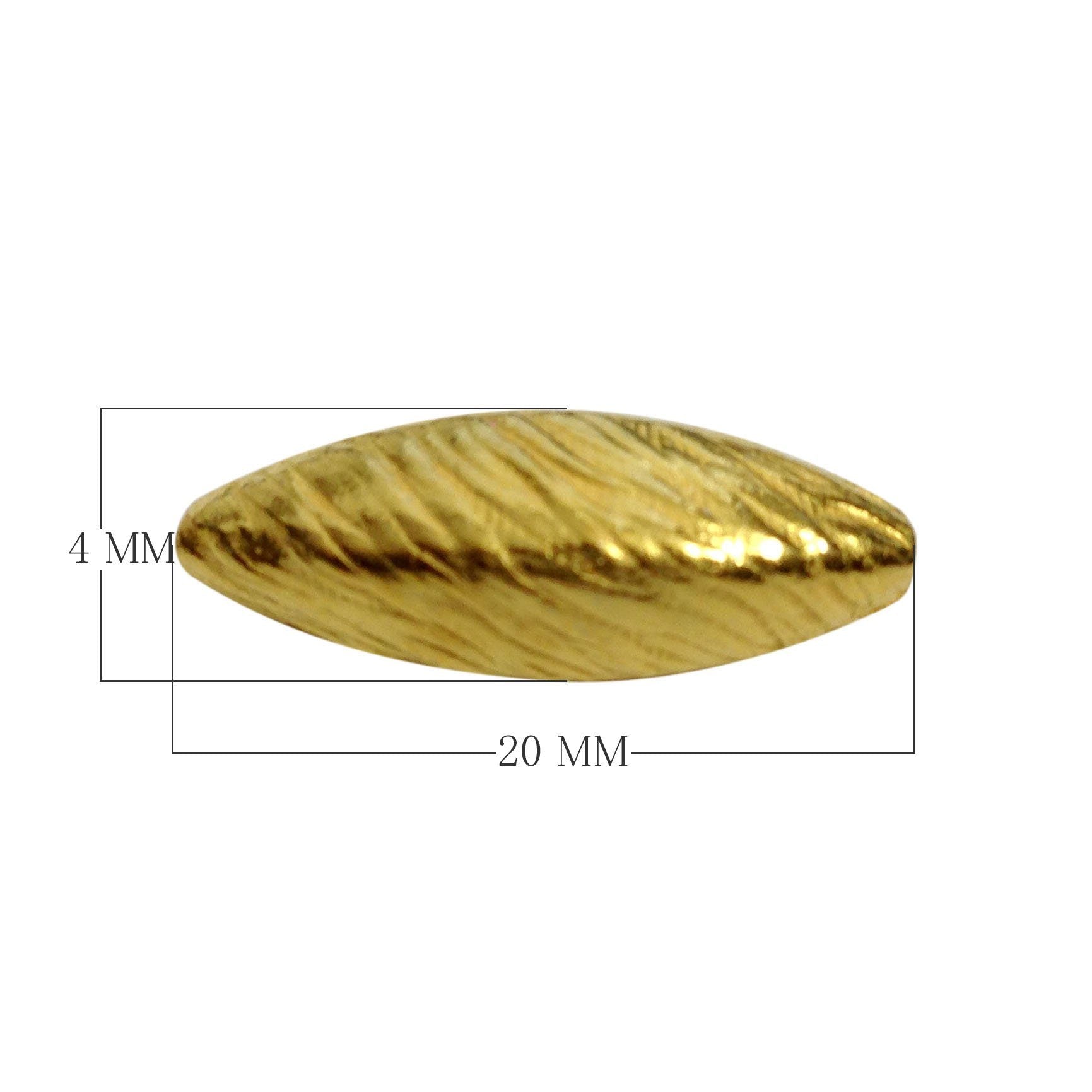 BG-323 18K Gold Overlay Motif Bead Beads Bali Designs Inc 