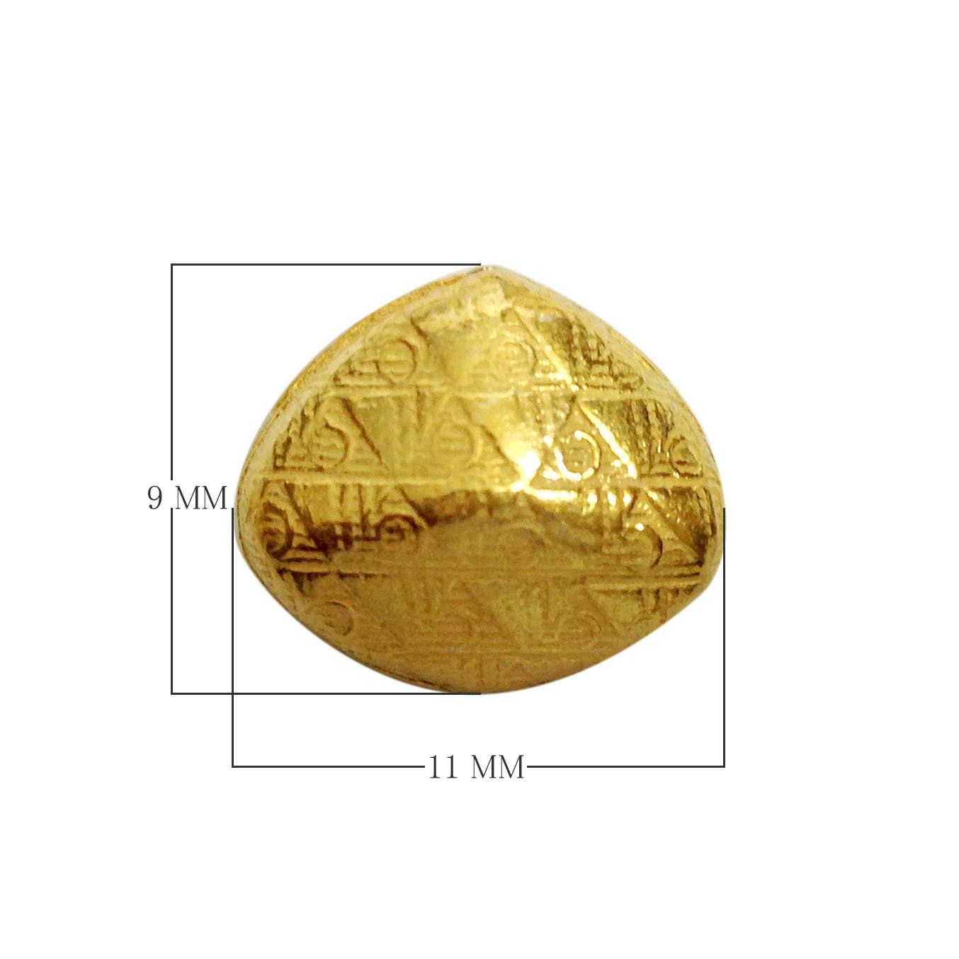 BG-325 18K Gold Overlay Motif Bead Beads Bali Designs Inc 