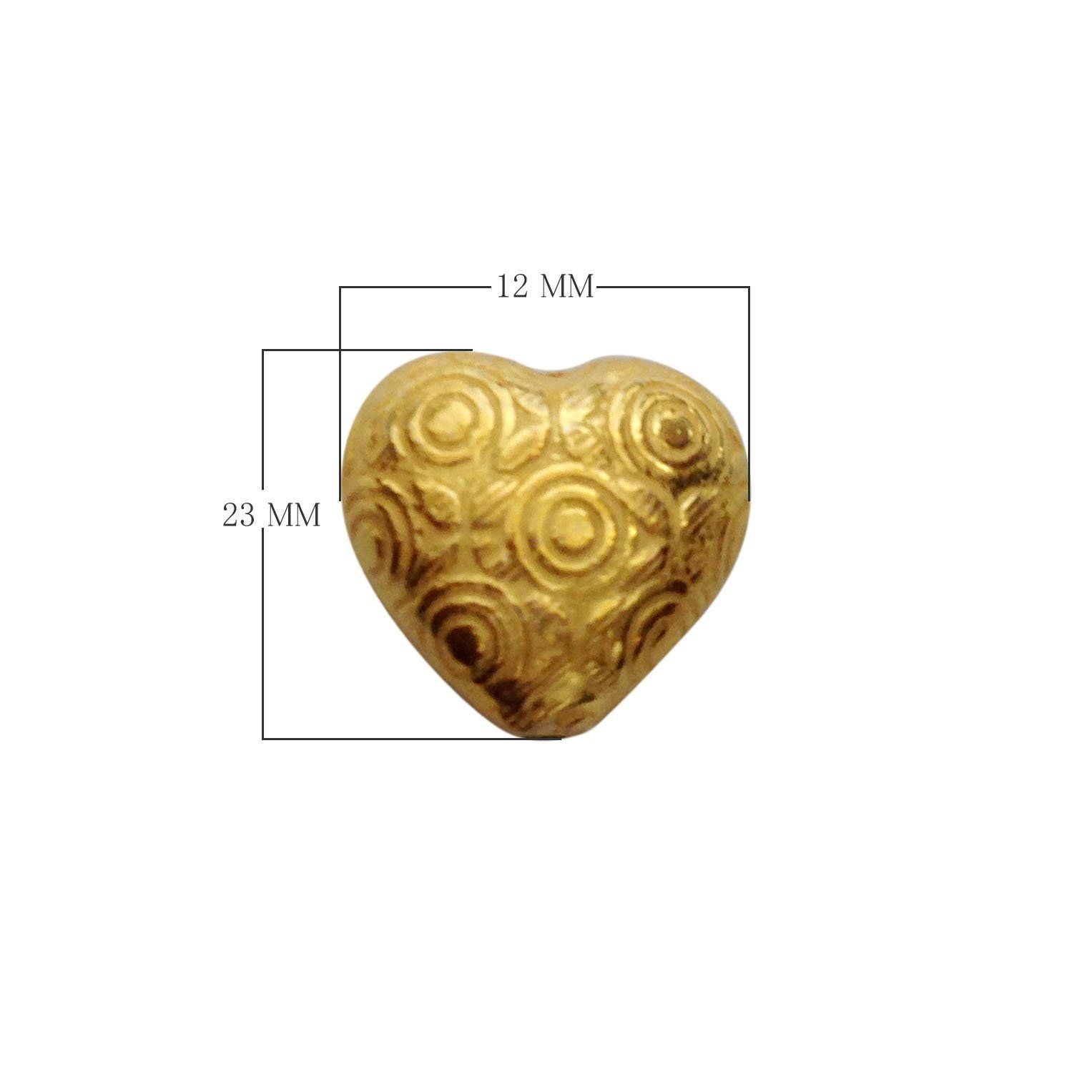 BG-326 18K Gold Overlay Motif Bead Beads Bali Designs Inc 