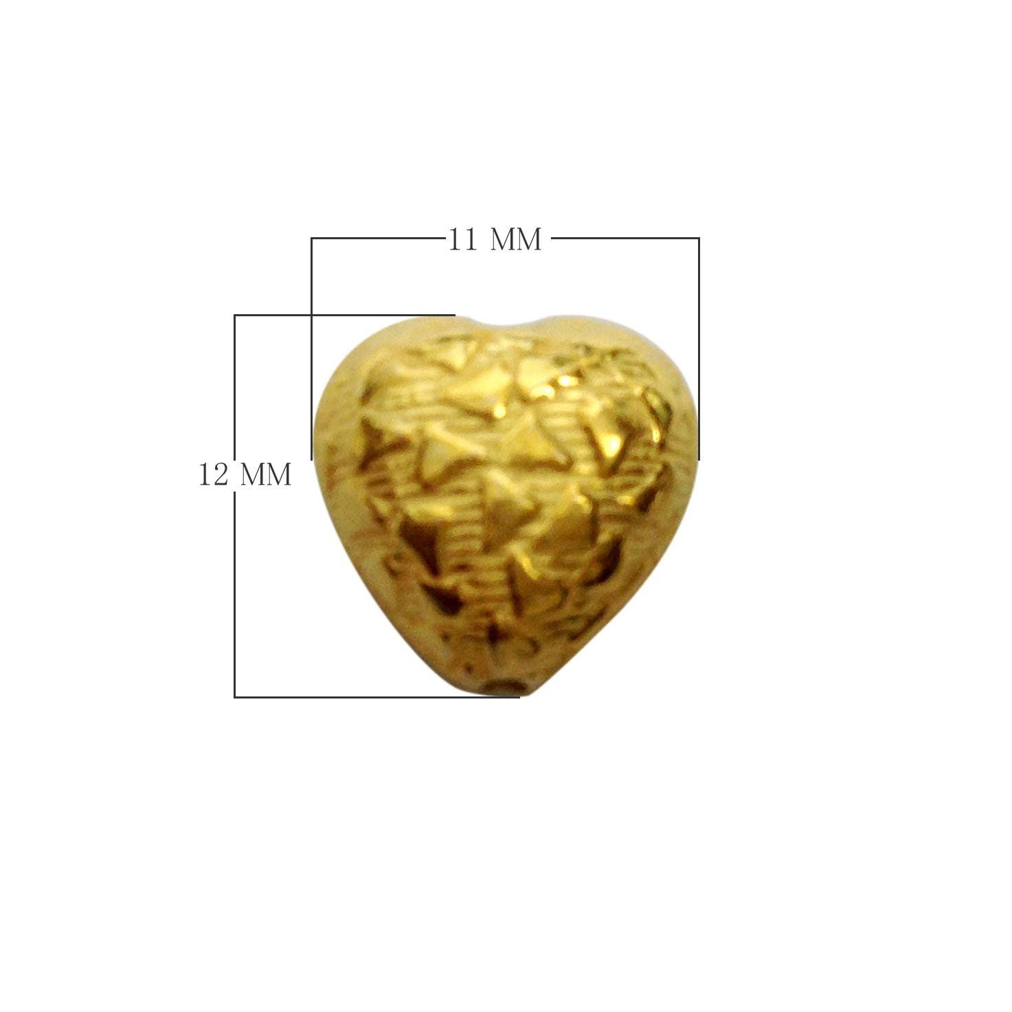 BG-327 18K Gold Overlay Motif Bead Beads Bali Designs Inc 