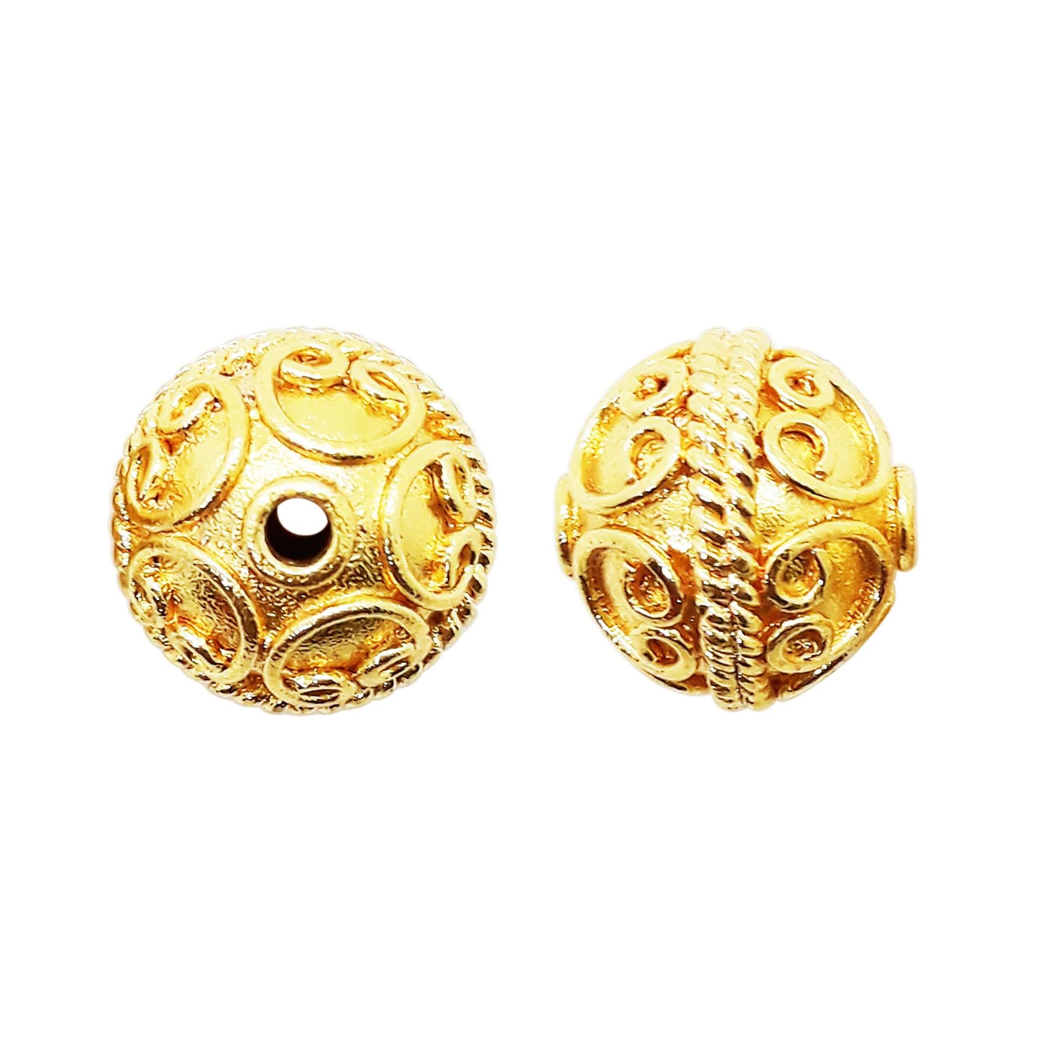 BG-332 18K Gold Overlay Bali Bead Beads Bali Designs Inc 