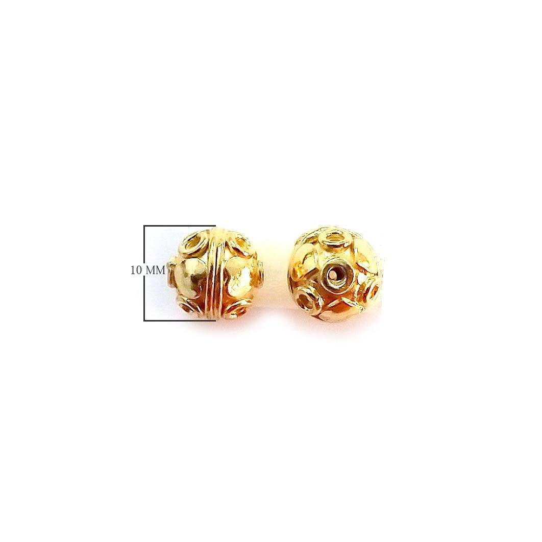 BG-345 18K Gold Overlay Bali Bead Beads Bali Designs Inc 