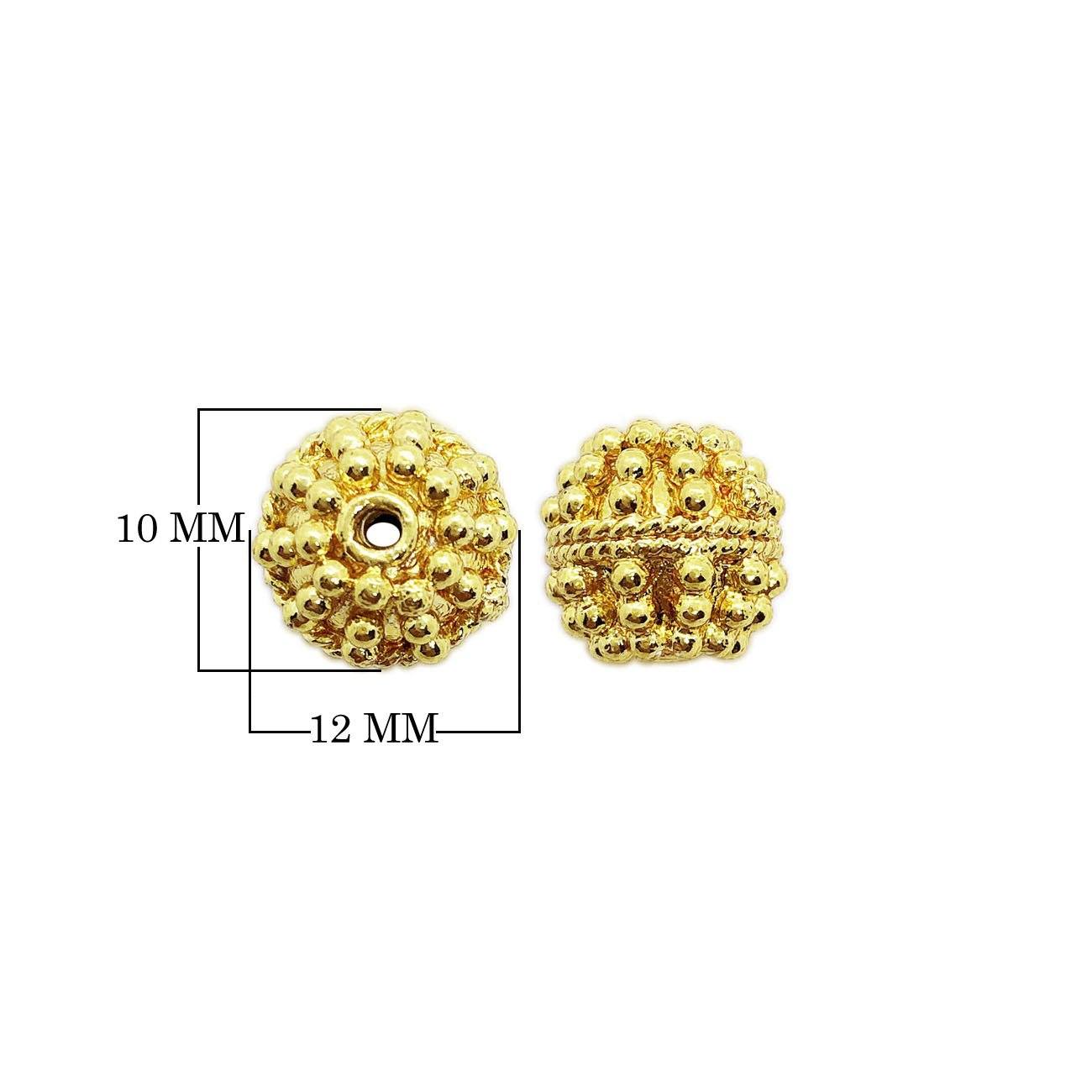 BG-348 18K Gold Overlay Bali Bead Beads Bali Designs Inc 