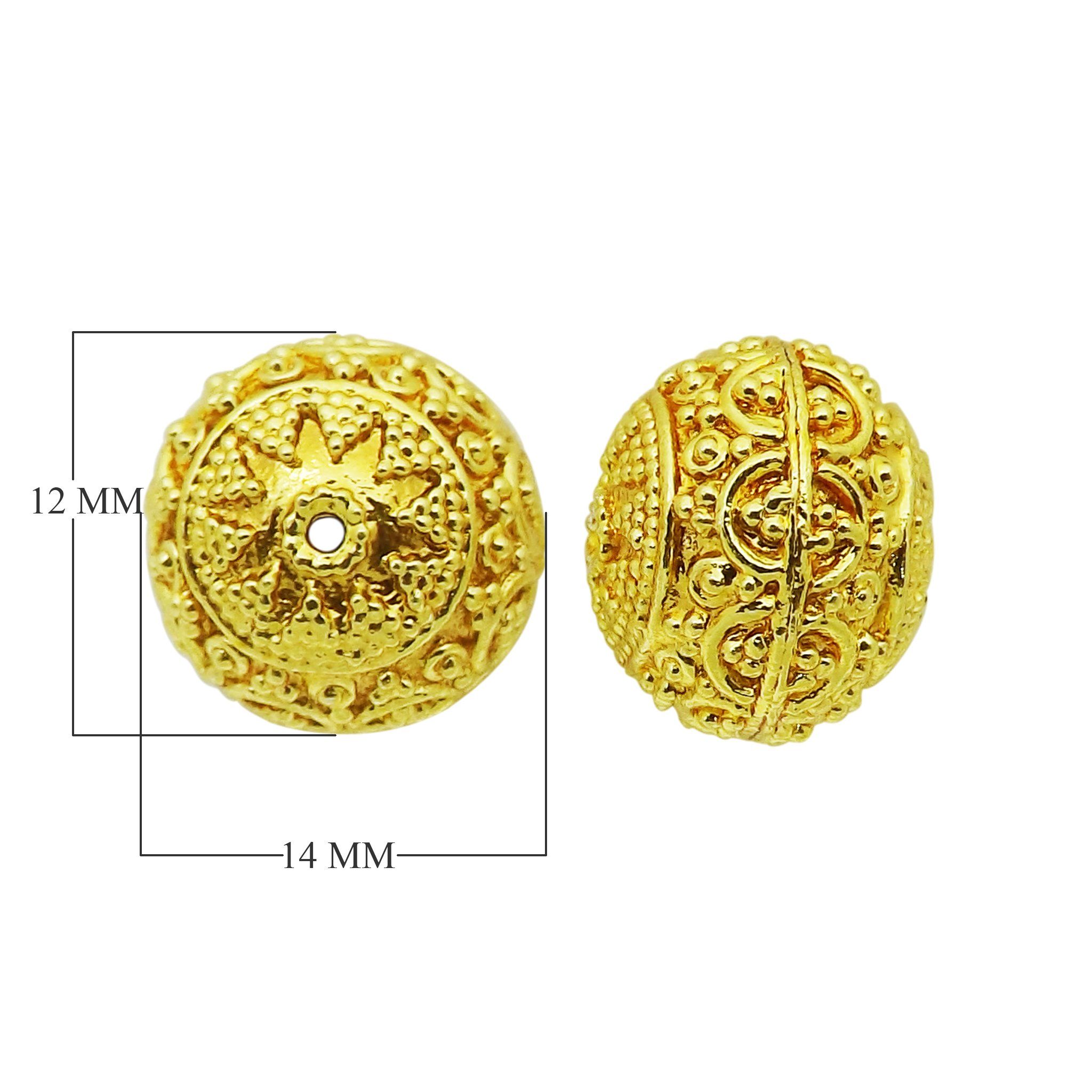 BG-356 18K Gold Overlay Bali Bead Beads Bali Designs Inc 