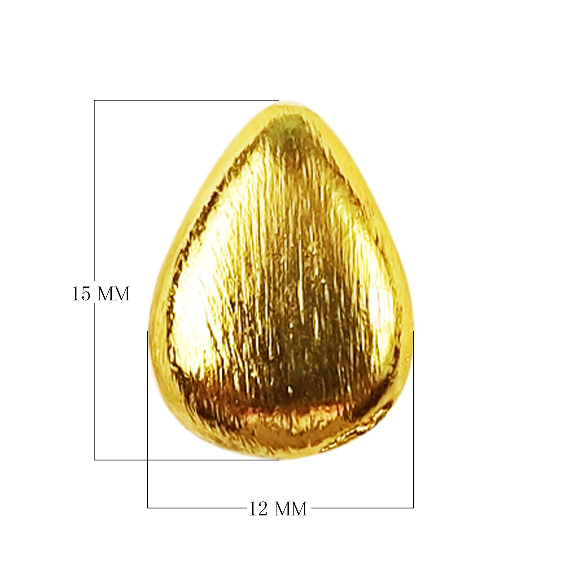 18K gold overlay decorative round beads over copper handcrafted in India for retail jewelry designs