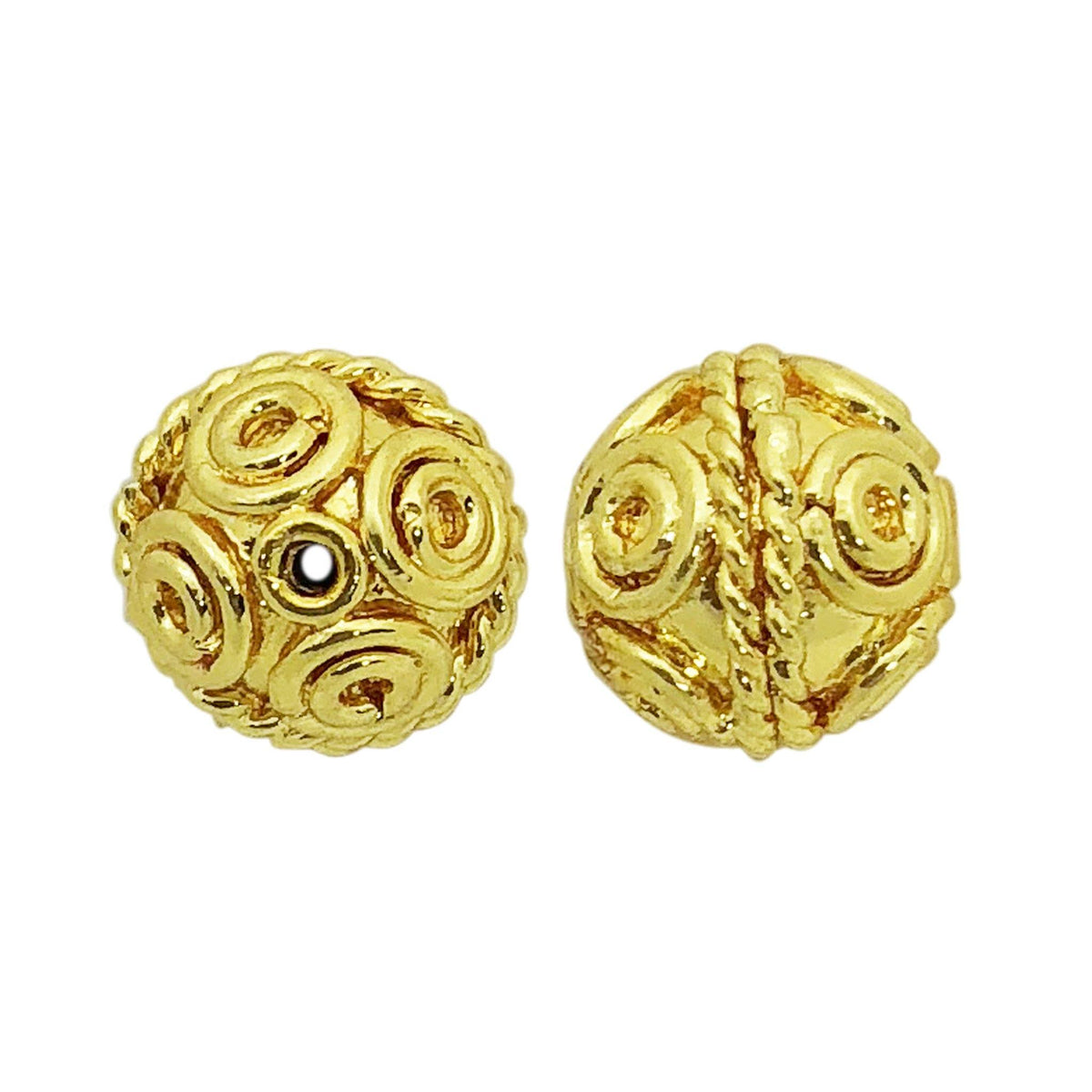 BG-371 18K Gold Overlay Bali Bead Beads Bali Designs Inc 