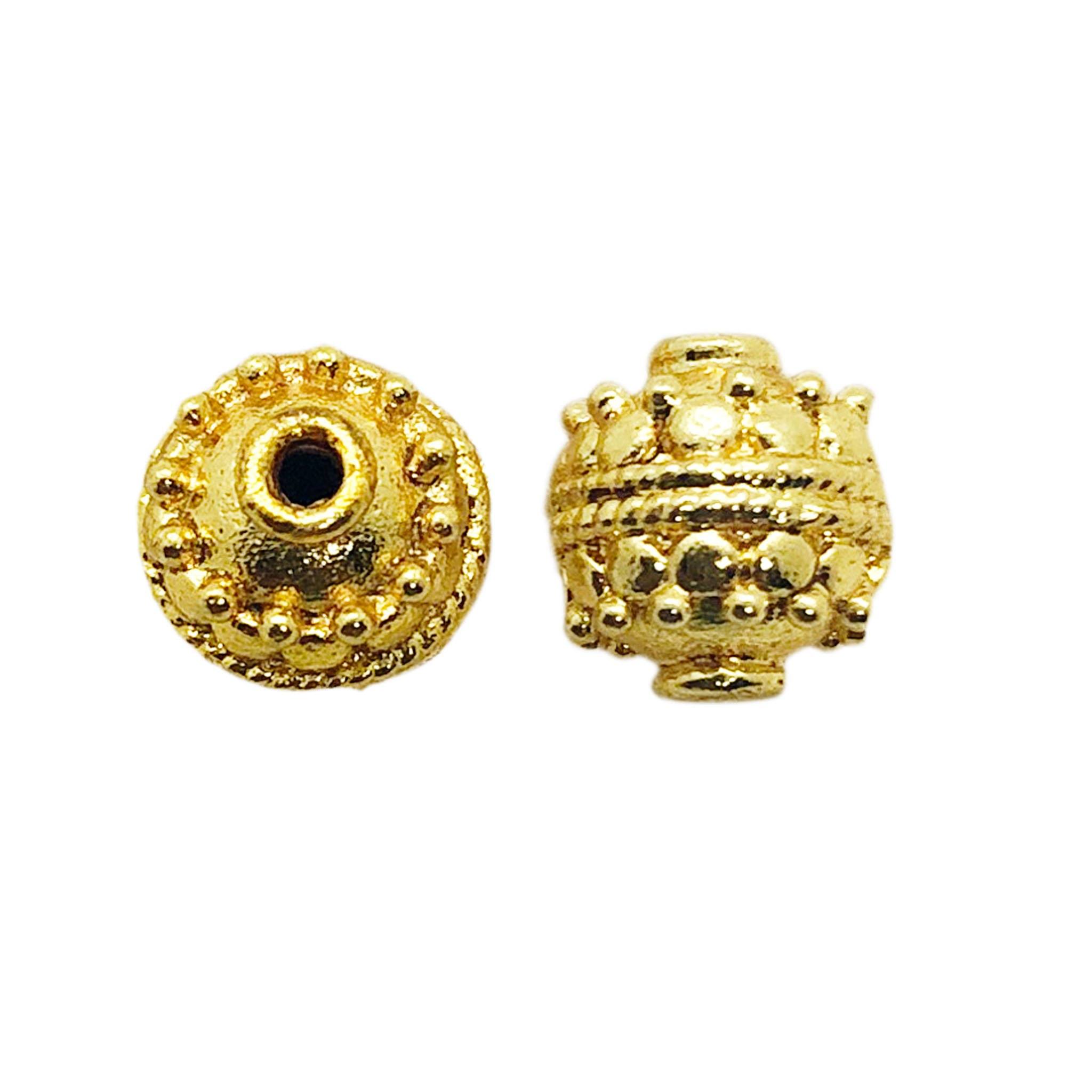 BG-377 18K Gold Overlay Bali Bead Beads Bali Designs Inc 