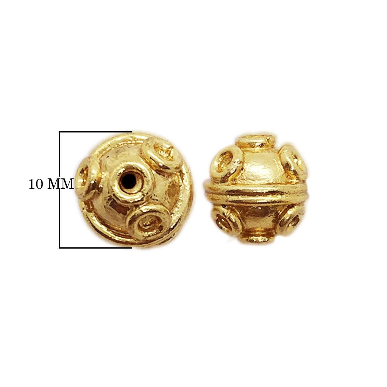 BG-381 18K Gold Overlay Bali Bead Beads Bali Designs Inc 