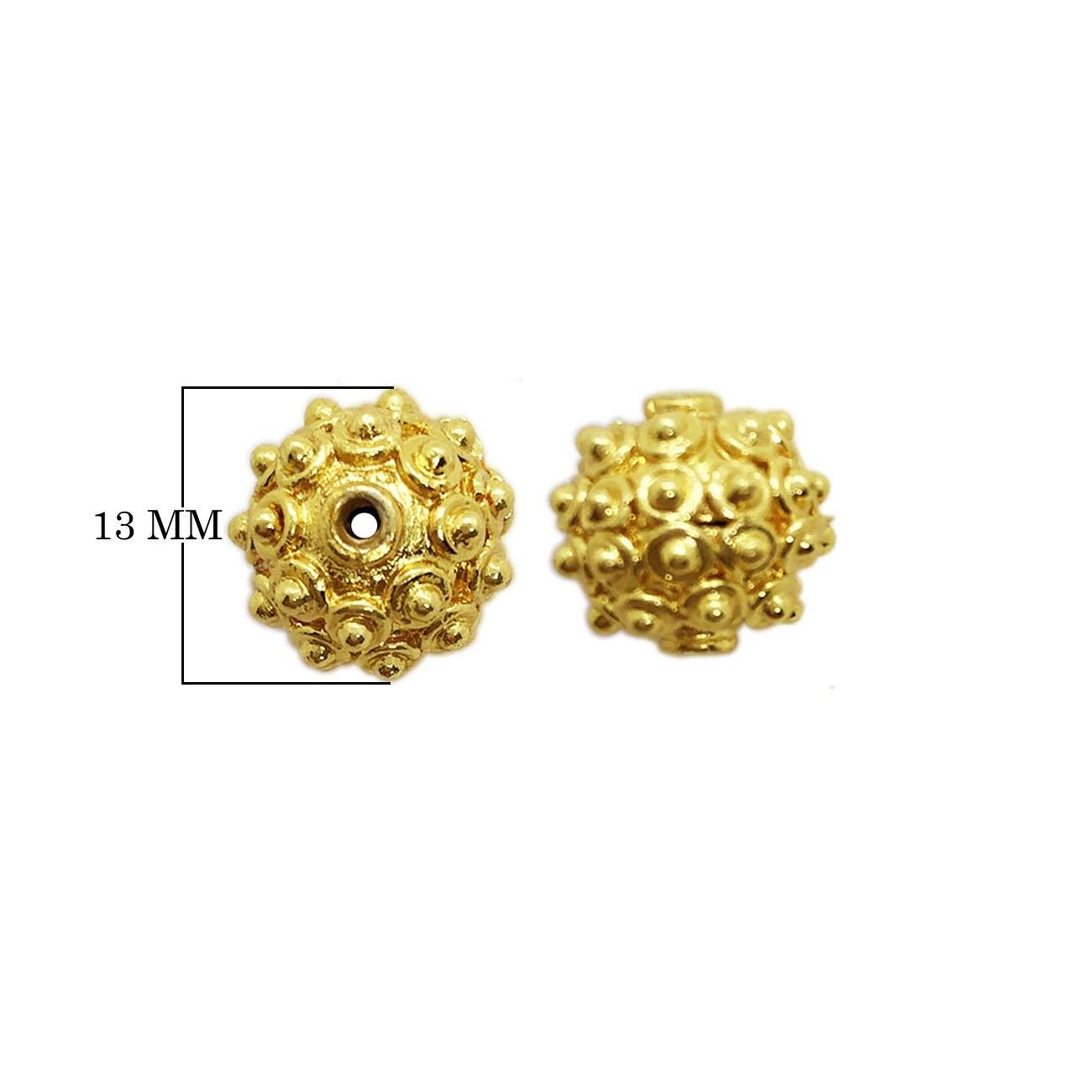 BG-382 18K Gold Overlay Bali Bead Beads Bali Designs Inc 
