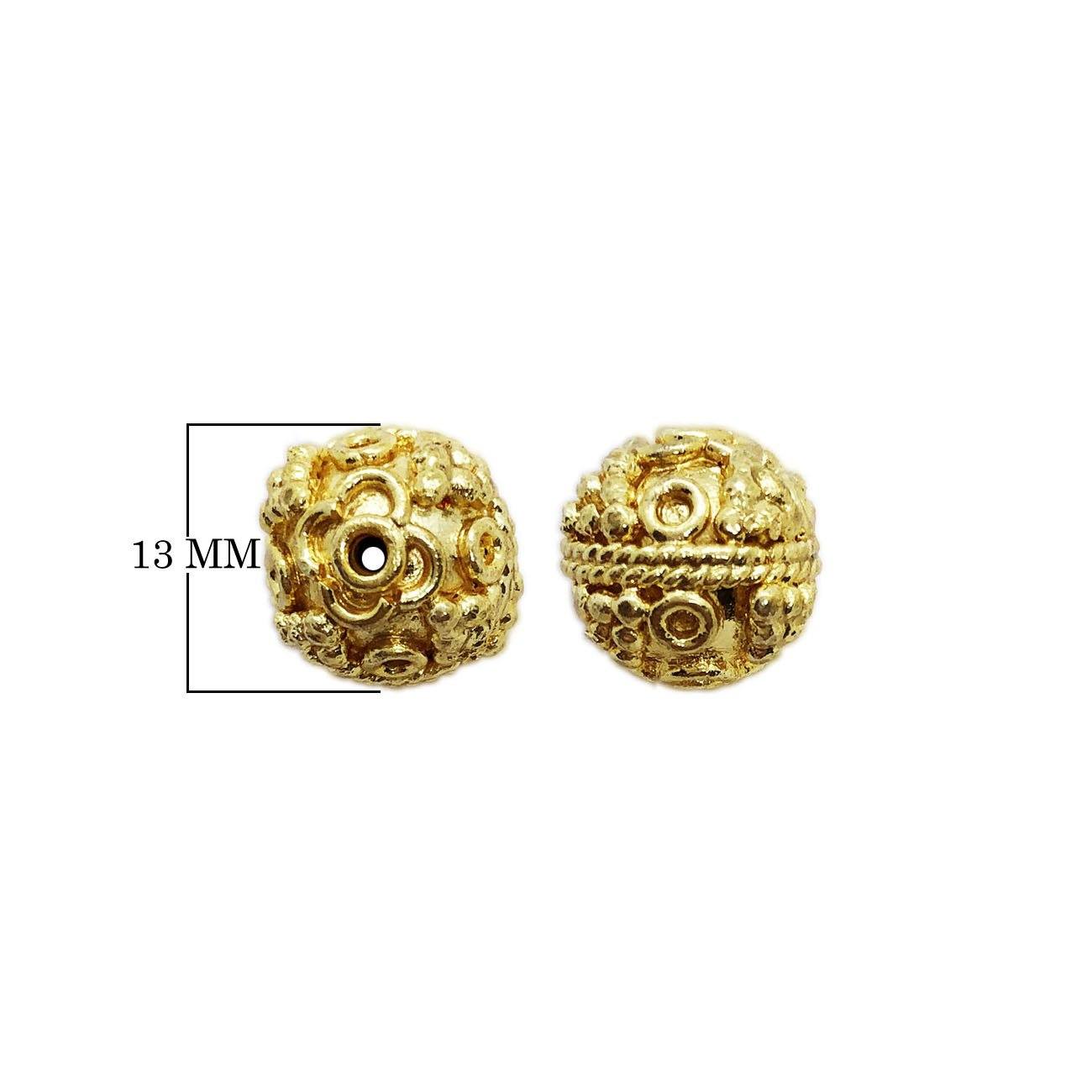 BG-383 18K Gold Overlay Bali Bead Beads Bali Designs Inc 