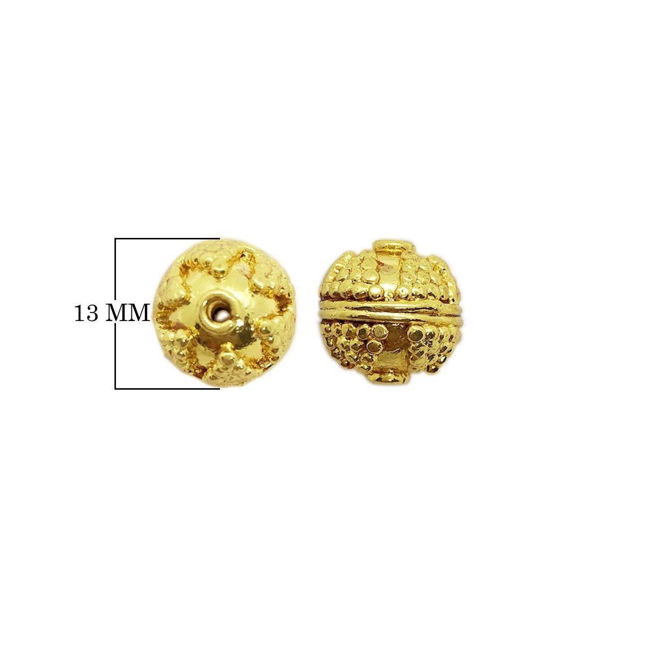 BG-384 18K Gold Overlay Bali Bead Beads Bali Designs Inc 