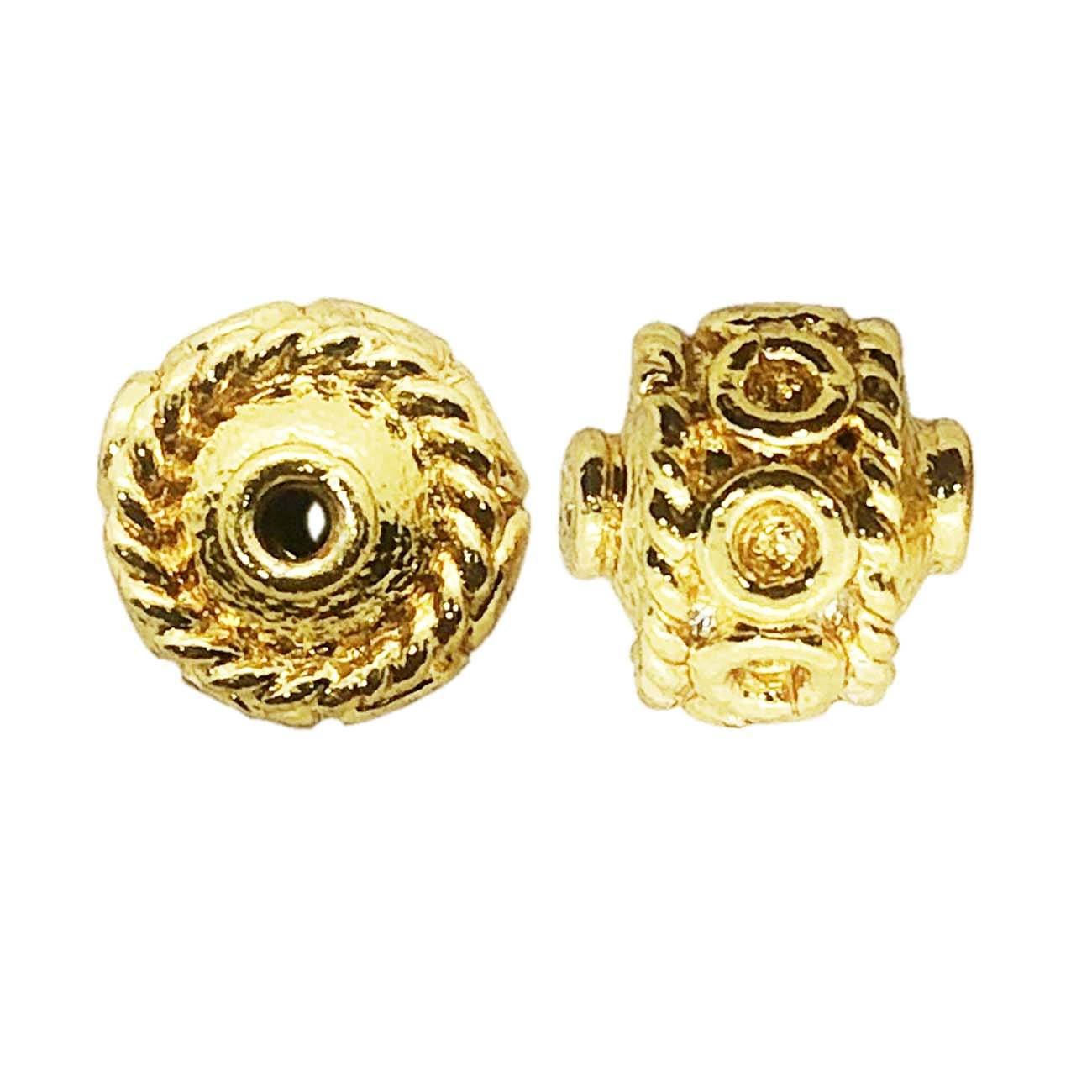 BG-385-10MM 18K Gold Overlay Bali Bead Beads Bali Designs Inc 