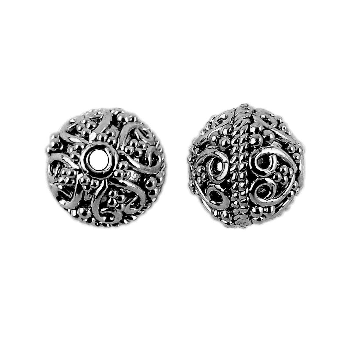 BR-113 Black Rhodium Overlay Bali Bead Beads Bali Designs Inc 