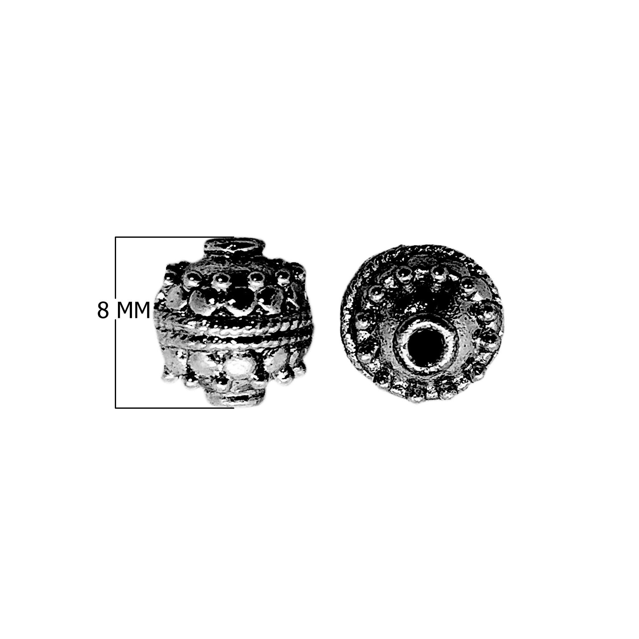 BR-377 Black Rhodium Overlay Bali Bead Beads Bali Designs Inc 