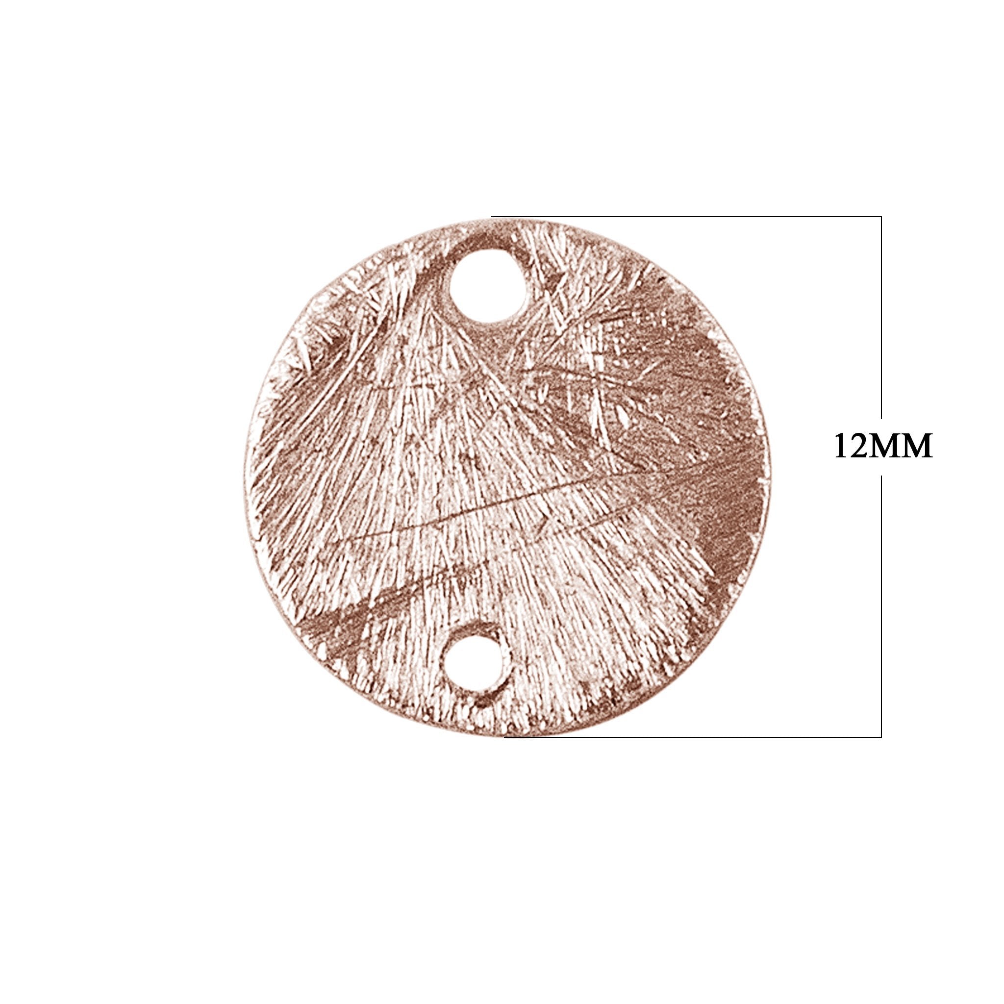 BRG-215-12MM Rose Gold Overlay Round Shape Chip Bead Beads Bali Designs Inc 