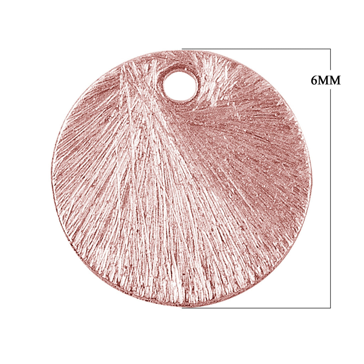 BRG-217-6MM Rose Gold Overlay Round Shape Chip Bead Beads Bali Designs Inc 