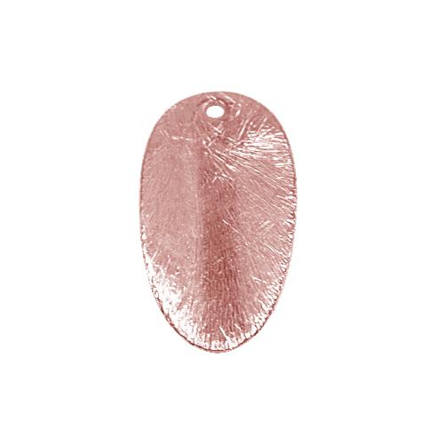 BRG-239 Rose Gold Overlay Oval Leaf Shape Chip Bead Beads Bali Designs Inc 