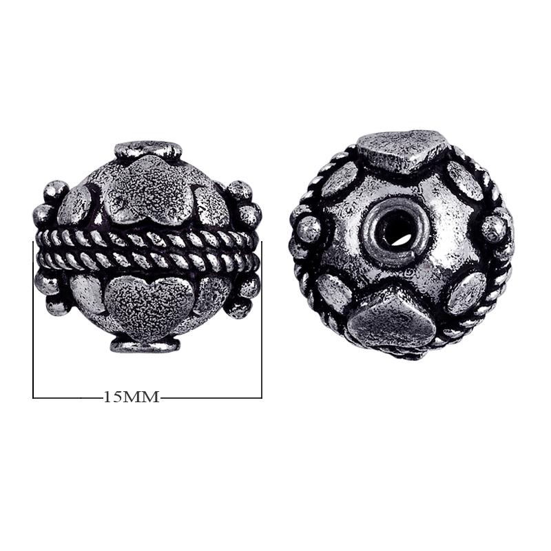 BSF-125 Silver Overlay Bali Bead Beads Bali Designs Inc 