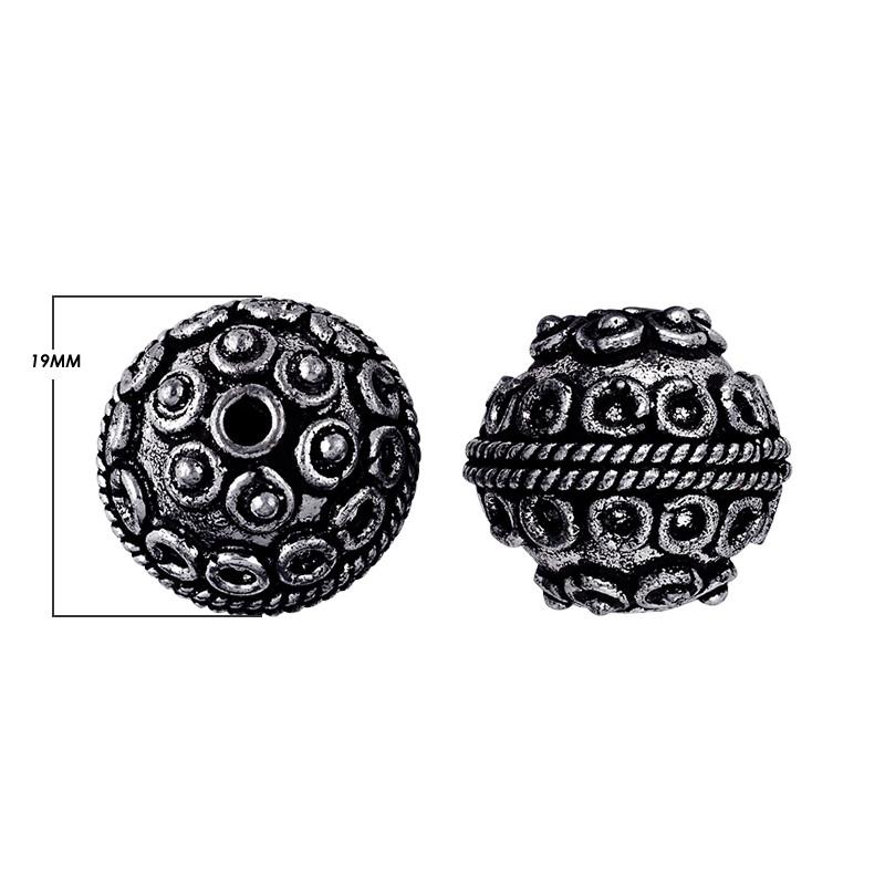 BSF-134 Silver Overlay Bali Bead Beads Bali Designs Inc 