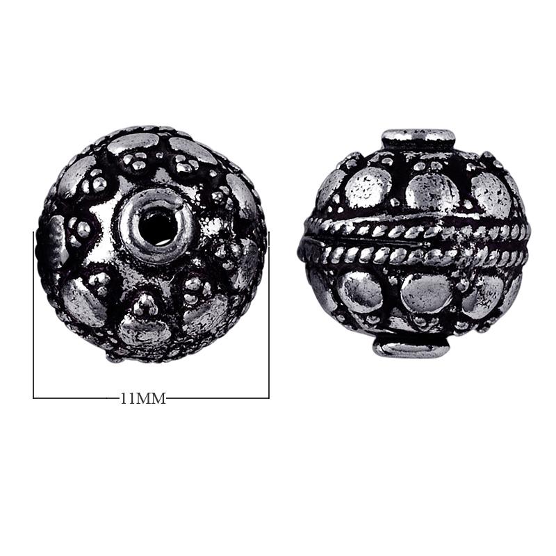 BSF-147 Silver Overlay Bali Bead Beads Bali Designs Inc 