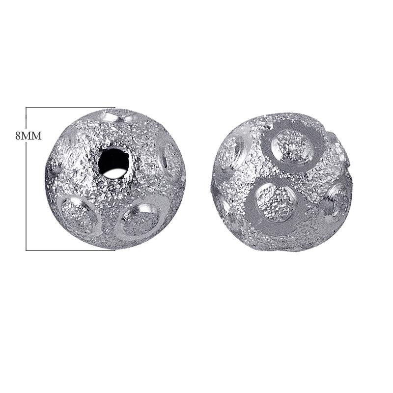 Artisan silver and copper textured sphere decor accent pair handcrafted in India with silver overlay finish