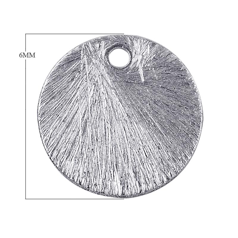 BSF-217-6MM Silver Overlay Round Shape Chip Bead Beads Bali Designs Inc 