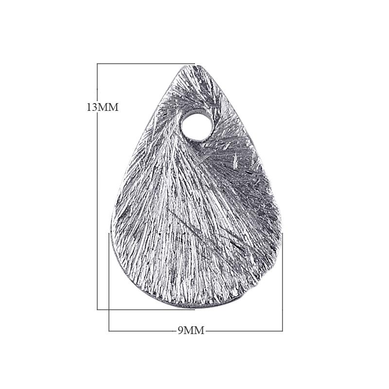 BSF-220 Silver Overlay Pears Shape Chip Bead Beads Bali Designs Inc 