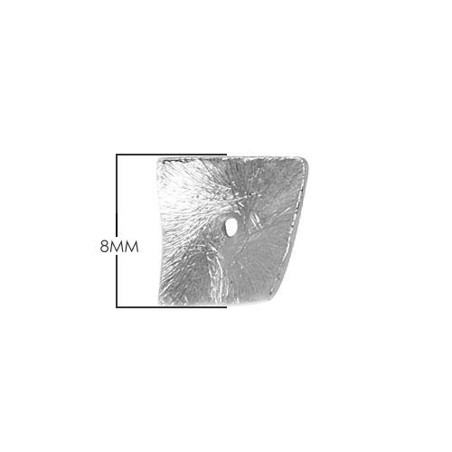 BSF-240 Silver Overlay Square Shape Chip Bead Beads Bali Designs Inc 