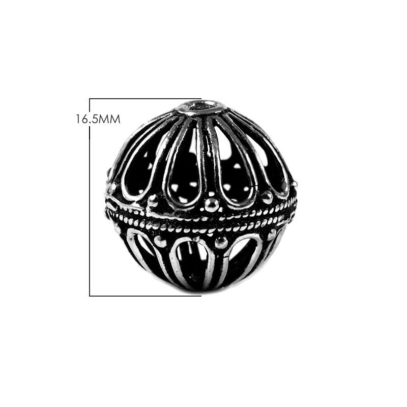 BSF-241 Silver Overlay Bali Bead Beads Bali Designs Inc 