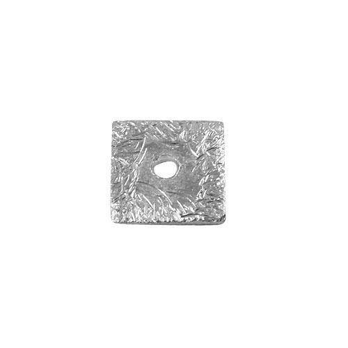 BSF-249 Silver Overlay Square Shape Chip Bead Beads Bali Designs Inc 