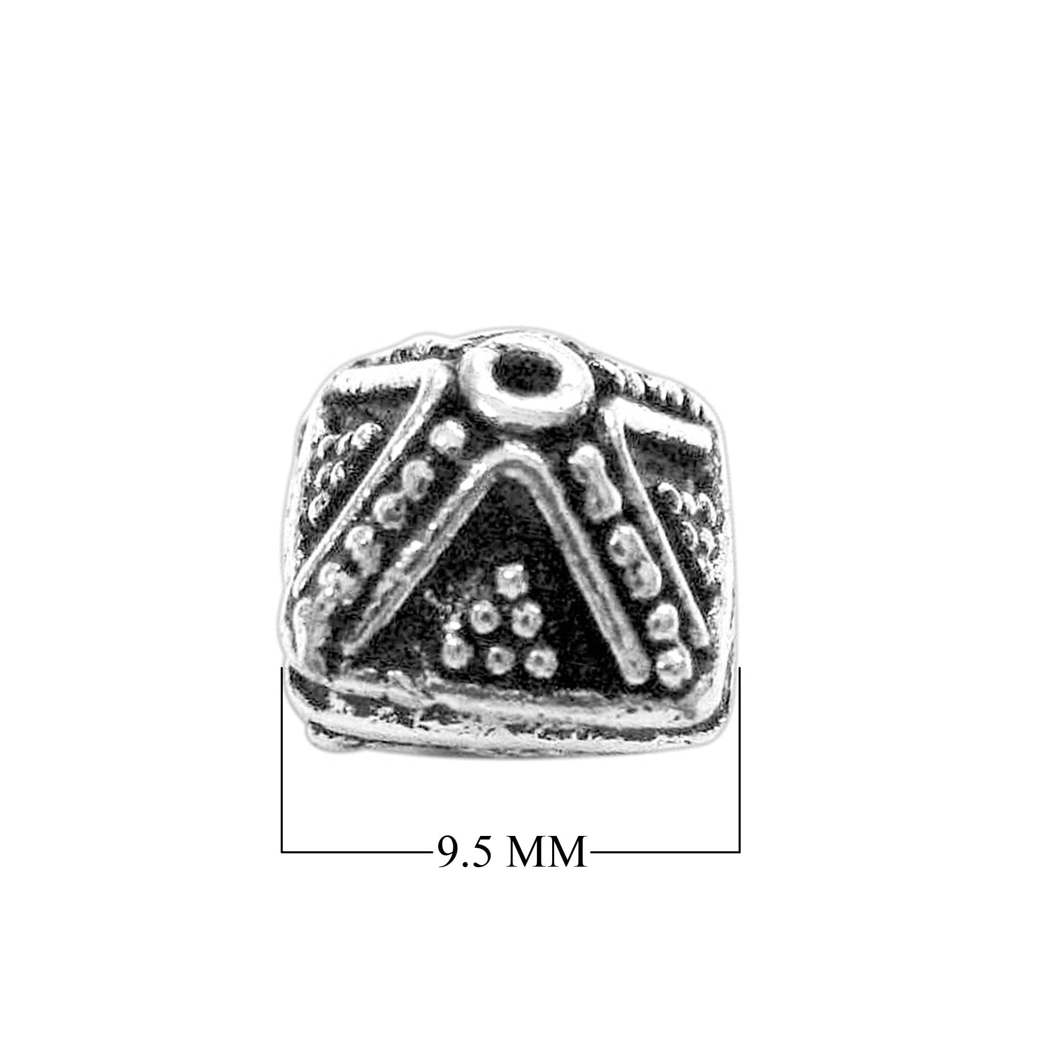BSF-257 Silver Overlay Bali Bead Beads Bali Designs Inc 9.5MM 