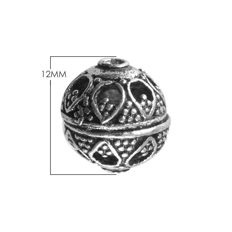 BSF-259 Silver Overlay Bali Bead Beads Bali Designs Inc 