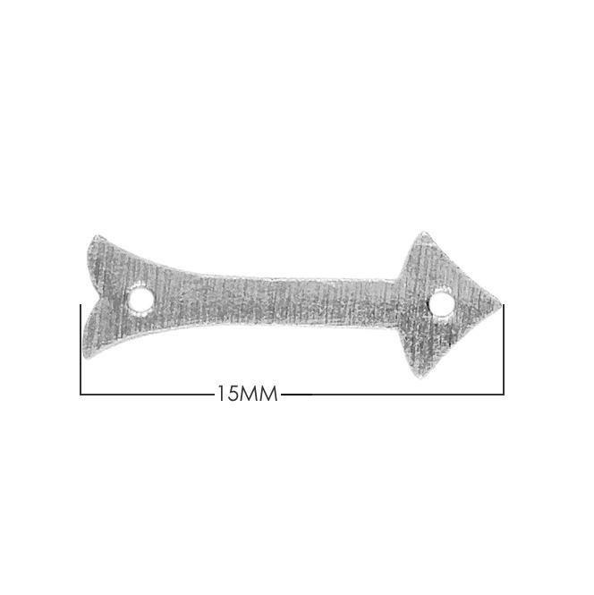 BSF-269 Silver Overlay Arrow Shape Chip Bead Beads Bali Designs Inc 