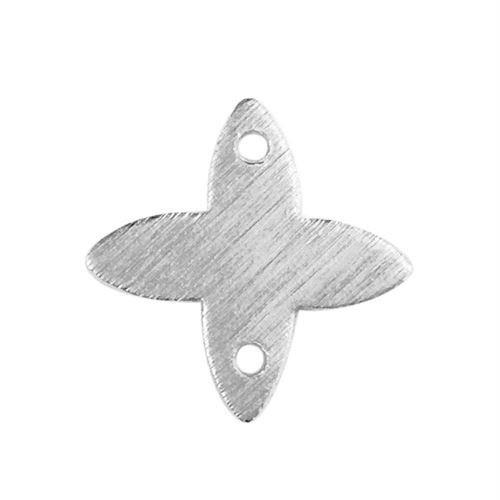 BSF-270 Silver Overlay Four Leaf Flower Shape Chip Bead Beads Bali Designs Inc 