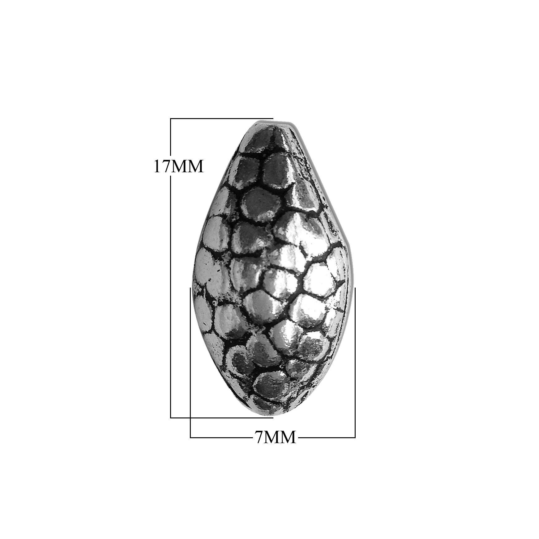BSF-299 Silver Overlay Motif Bead Beads Bali Designs Inc 