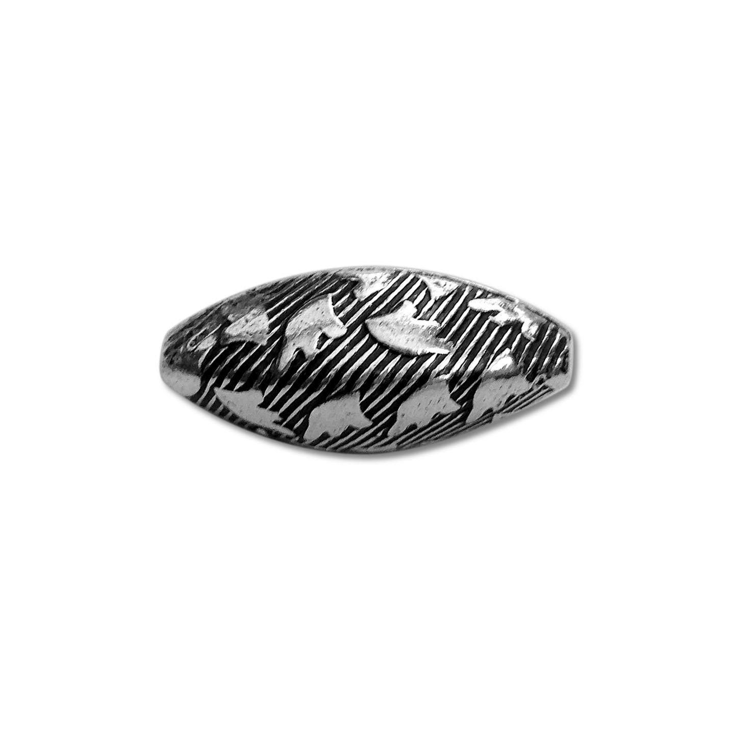 BSF-302 Silver Overlay Motif Bead Beads Bali Designs Inc 