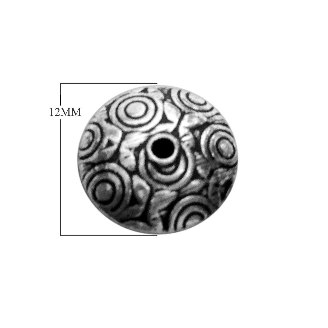 BSF-316 Silver Overlay Motif Bead Beads Bali Designs Inc 