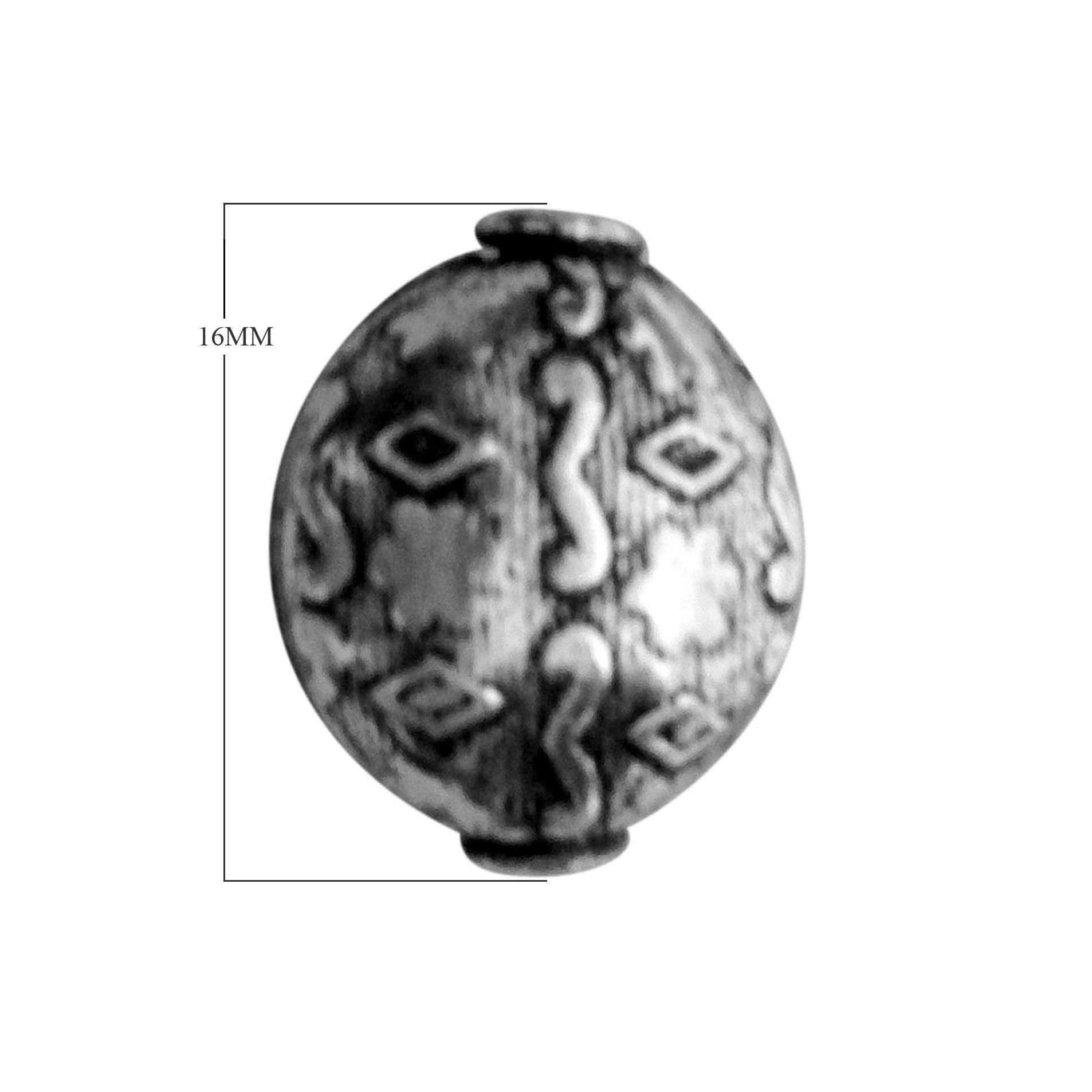 BSF-318 Silver Overlay Motif Bead Beads Bali Designs Inc 