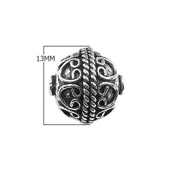 BSF-332 Silver Overlay Bali Bead Beads Bali Designs Inc 