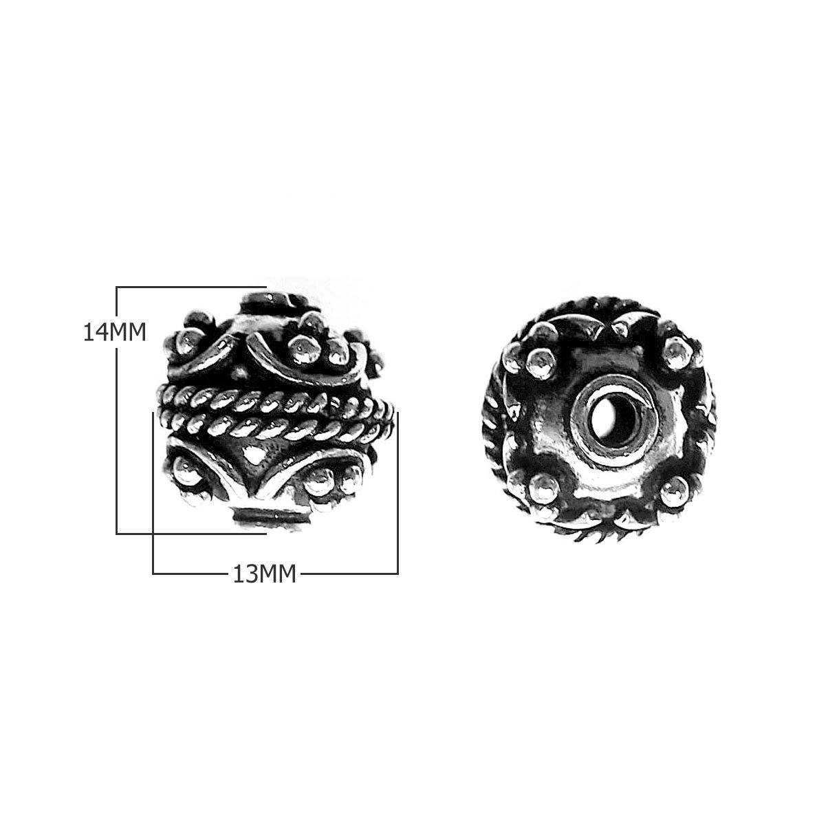 BSF-341 Silver Overlay Bali Bead Beads Bali Designs Inc 
