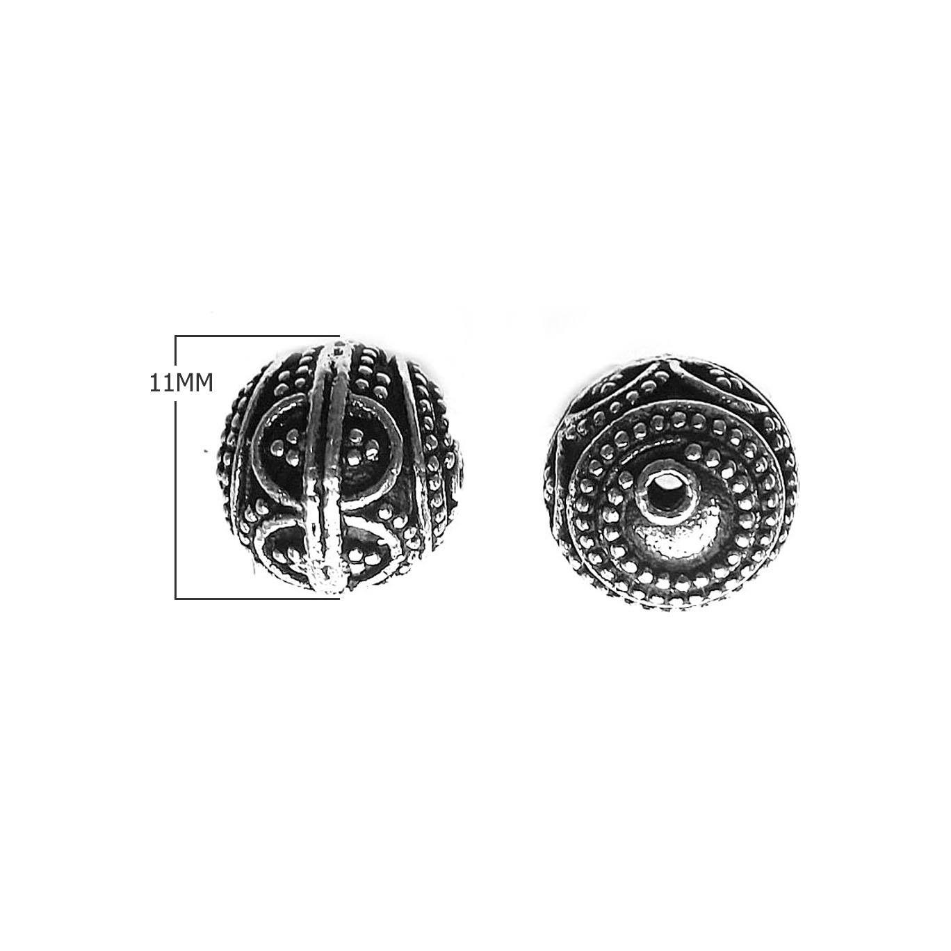 BSF-342 Silver Overlay Bali Bead Beads Bali Designs Inc 
