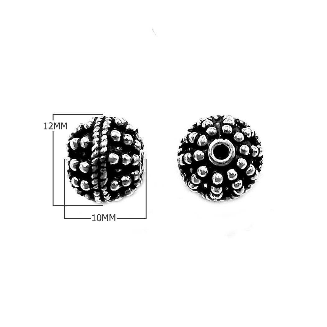 BSF-348 Silver Overlay Bali Bead Beads Bali Designs Inc 