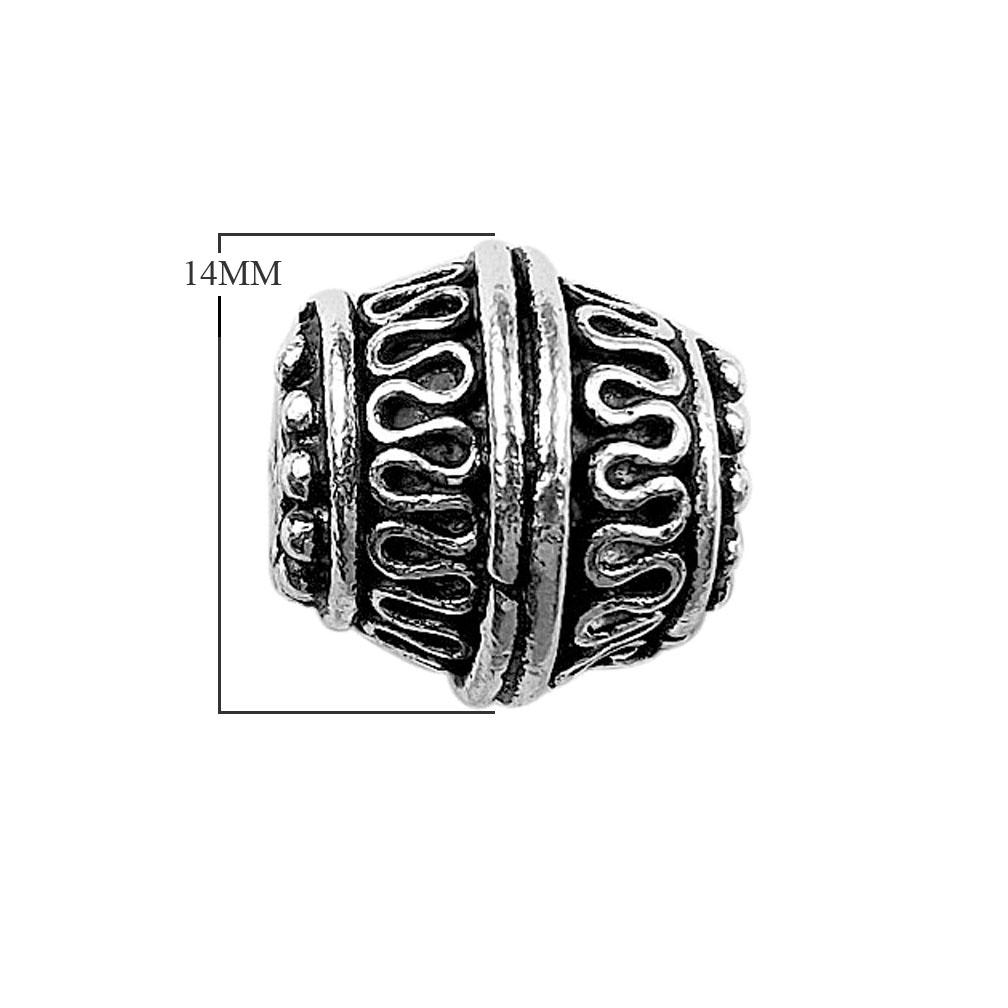 BSF-354 Silver Overlay Bali Bead Beads Bali Designs Inc 