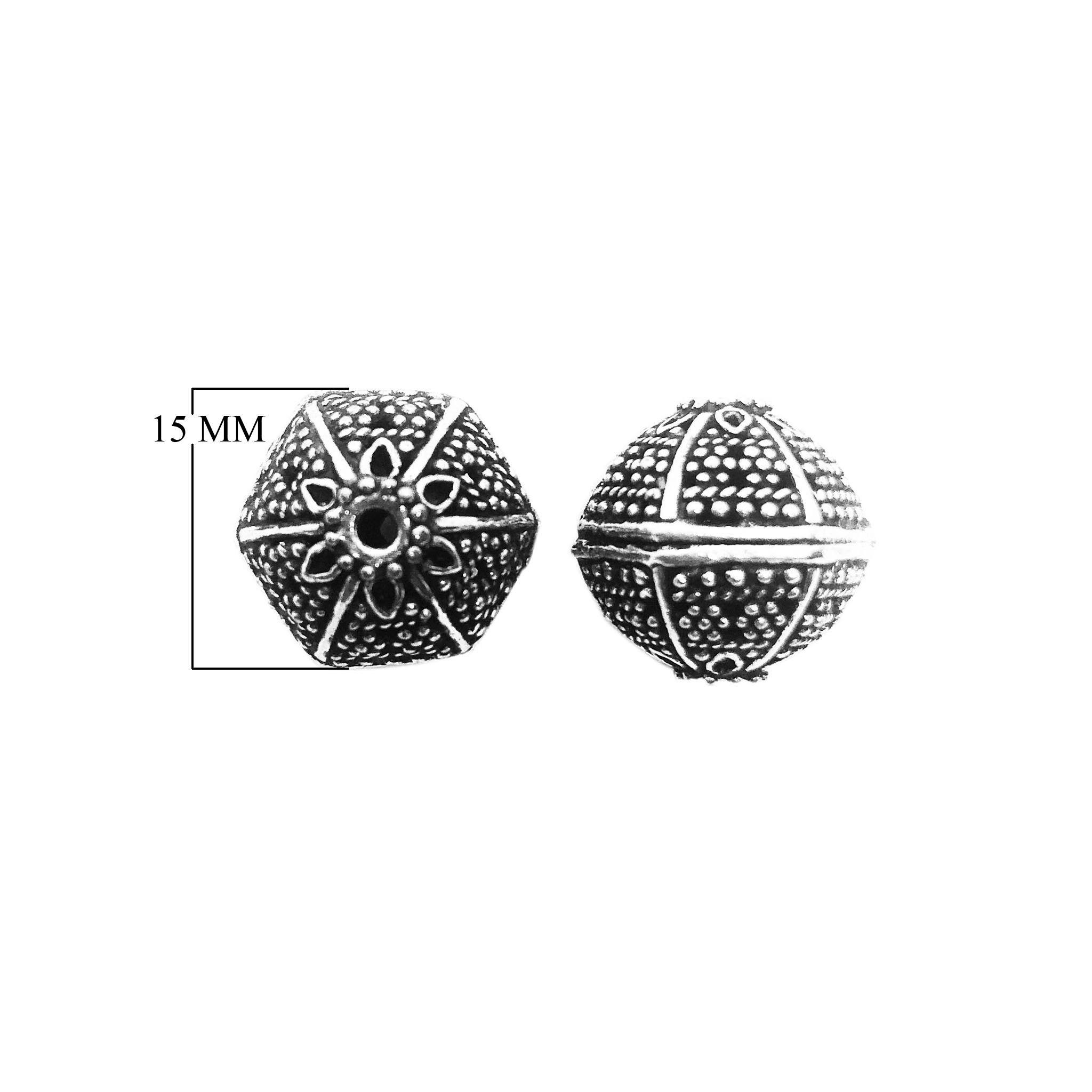 BSF-376 Silver Overlay Bali Bead Beads Bali Designs Inc 