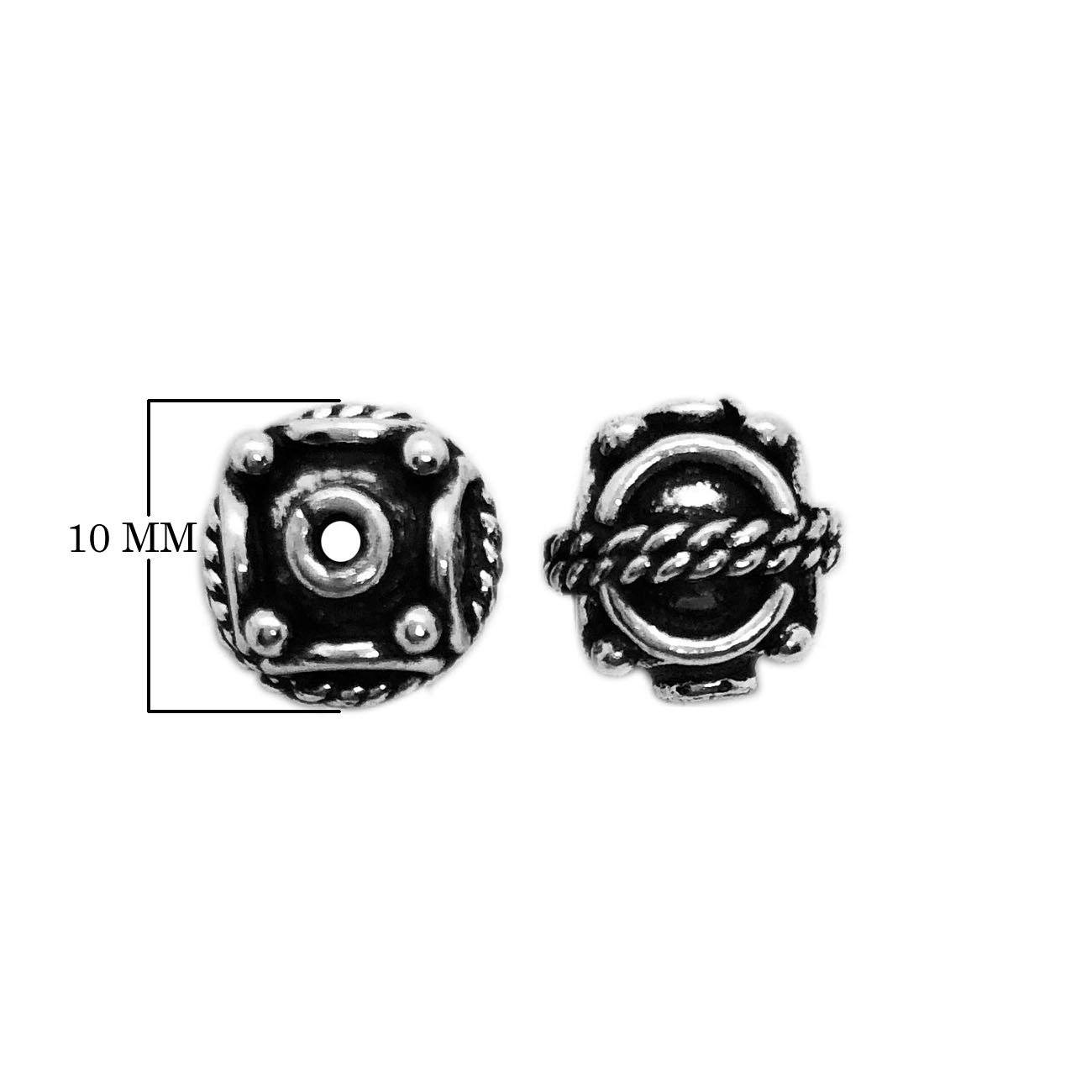 BSF-380 Silver Overlay Bali Bead Beads Bali Designs Inc 