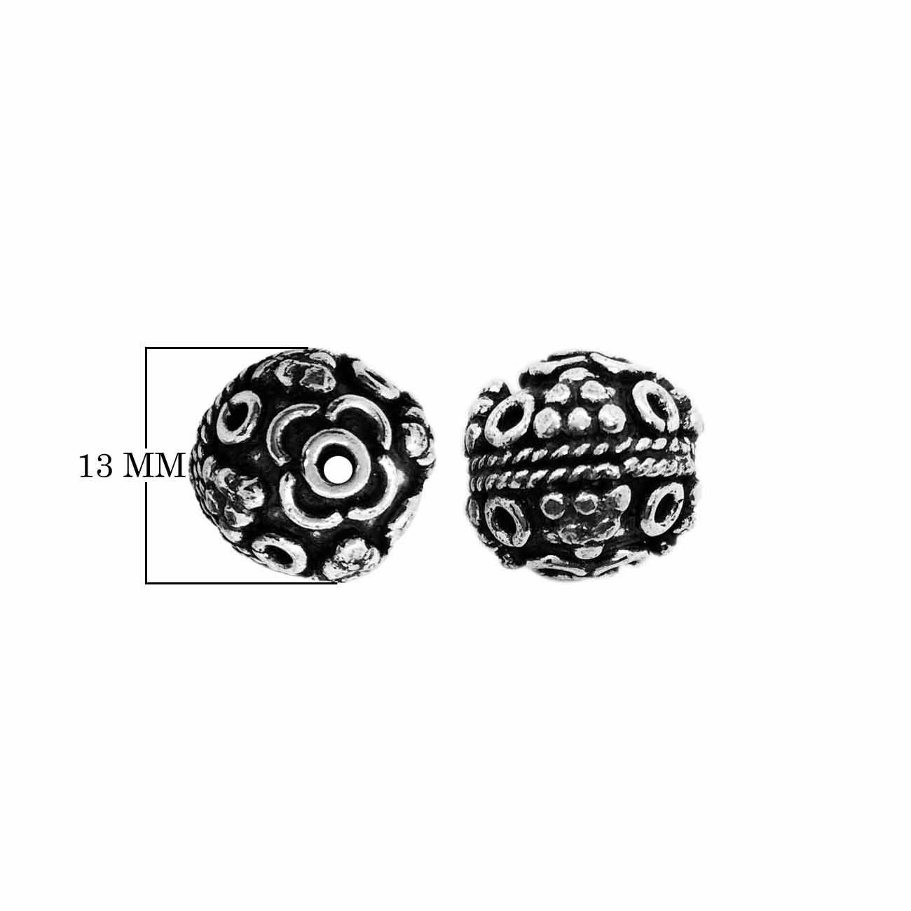 BSF-383 Silver Overlay Bali Bead Beads Bali Designs Inc 