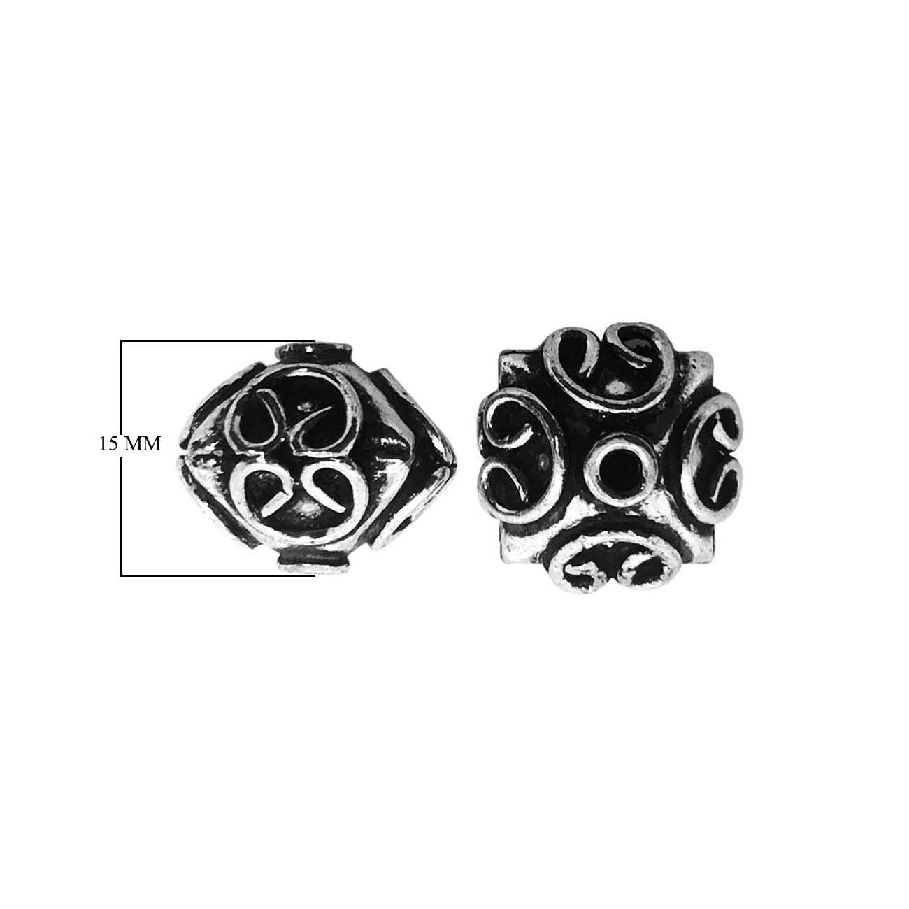 BSF-386 Silver Overlay Bali Bead Beads Bali Designs Inc 