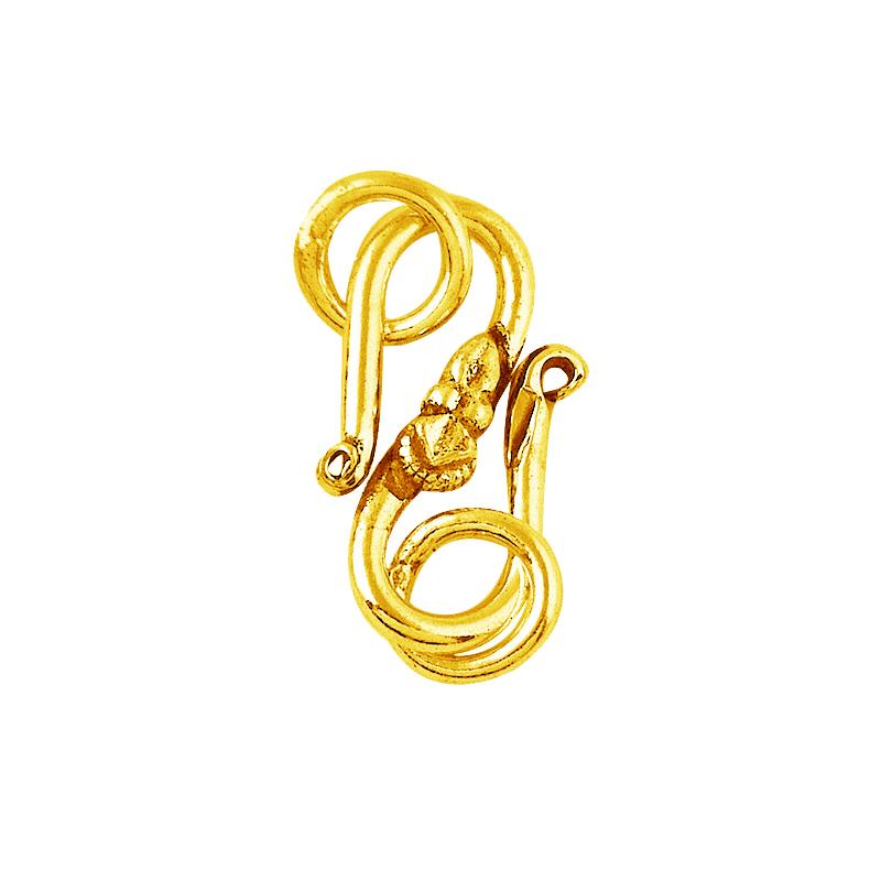 CG-109 18K Gold Overlay ''S'' Hook Beads Bali Designs Inc 