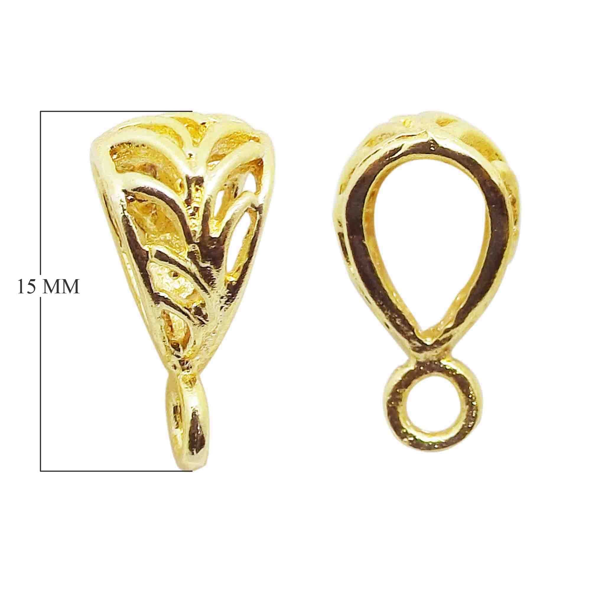 CG-120 18K Gold Overlay Pendant Bail Beads Bali Designs Inc 